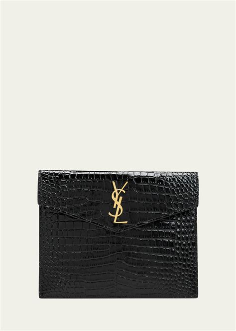 fake ysl clutch|ysl crocodile clutch.